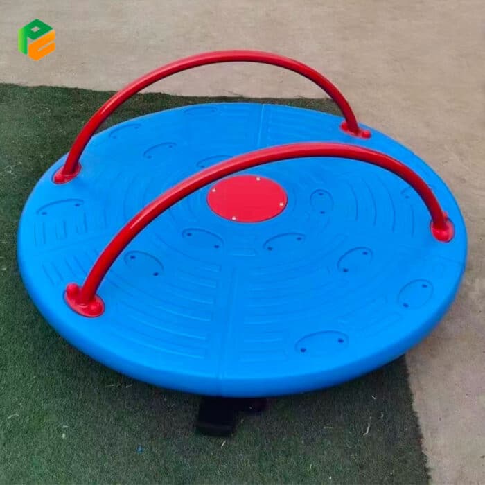 Outdoor Play Roundabout with Grab Rails for Children-2