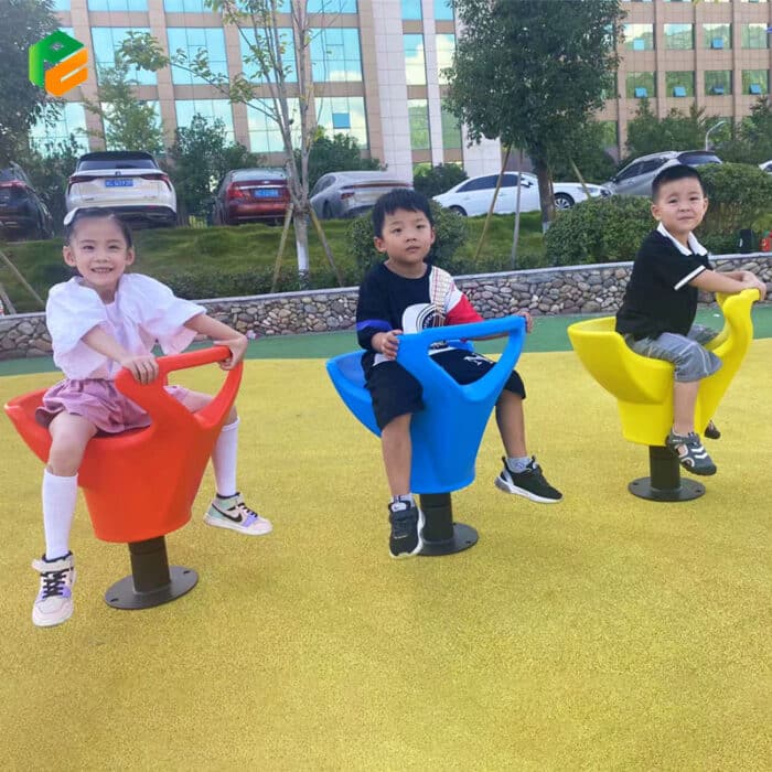 Outdoor Playground Spinning Chair for Preschool-3