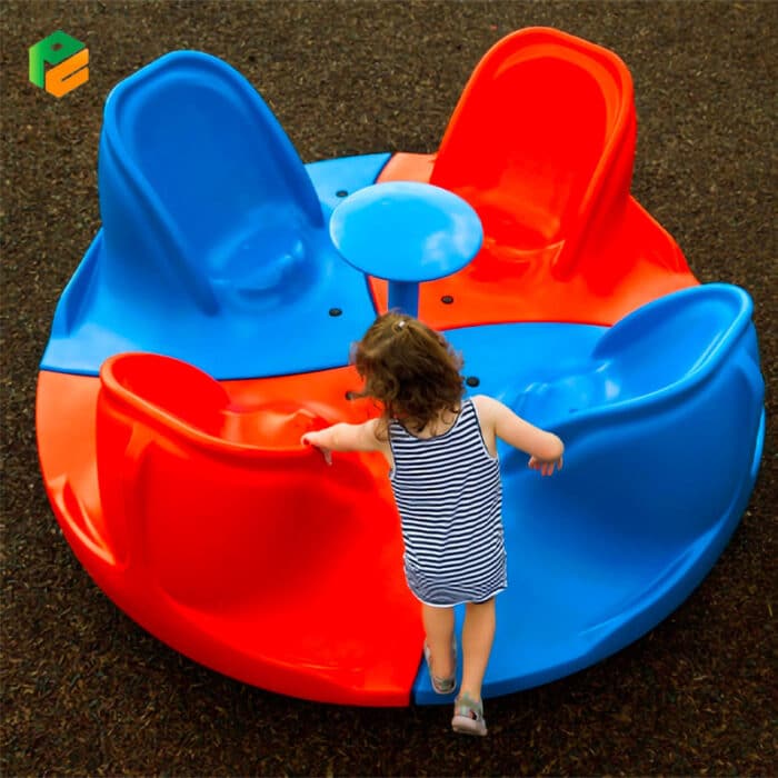 Playground Spinning Equipment with 4 Seats for Kids-3
