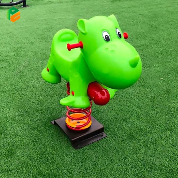 Rhino-shaped Sit-on spring Rider for Kids-2