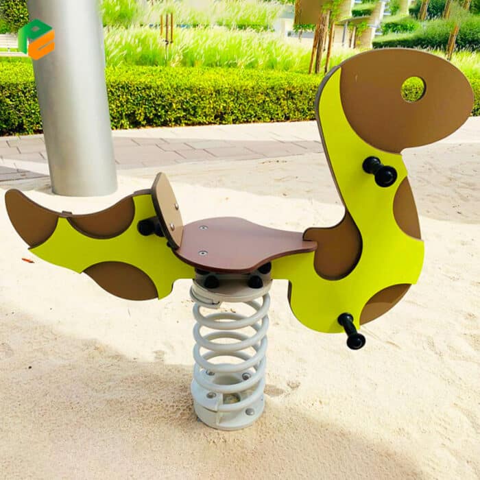 Snake Sit-on Playground Spring Rocker for Kids-2