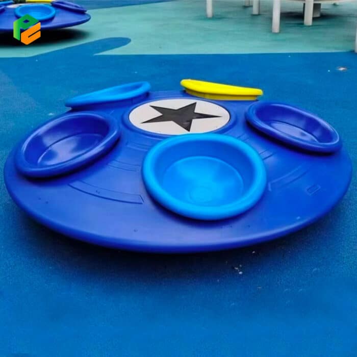 UFO Shaped Playground Spinner with 5 Seats for Children-2