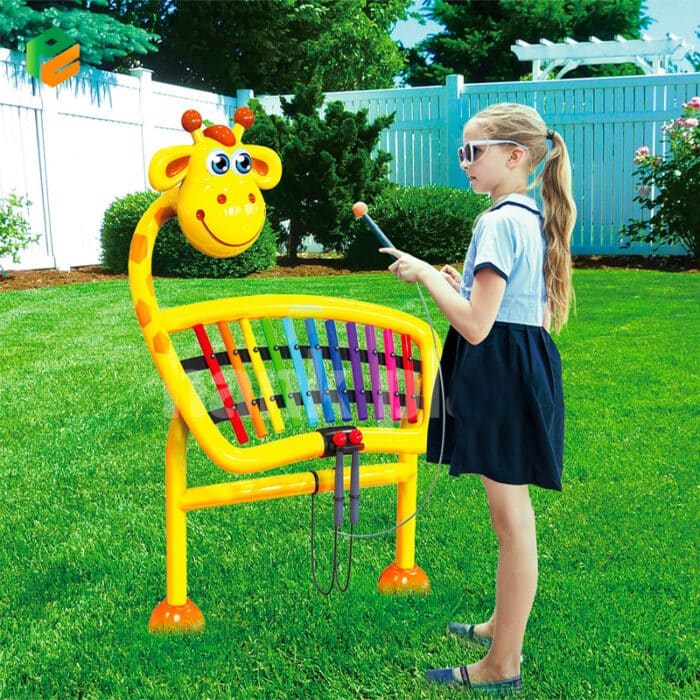 Kids Outdoor Musical Instruments with Giraffe Figure-2