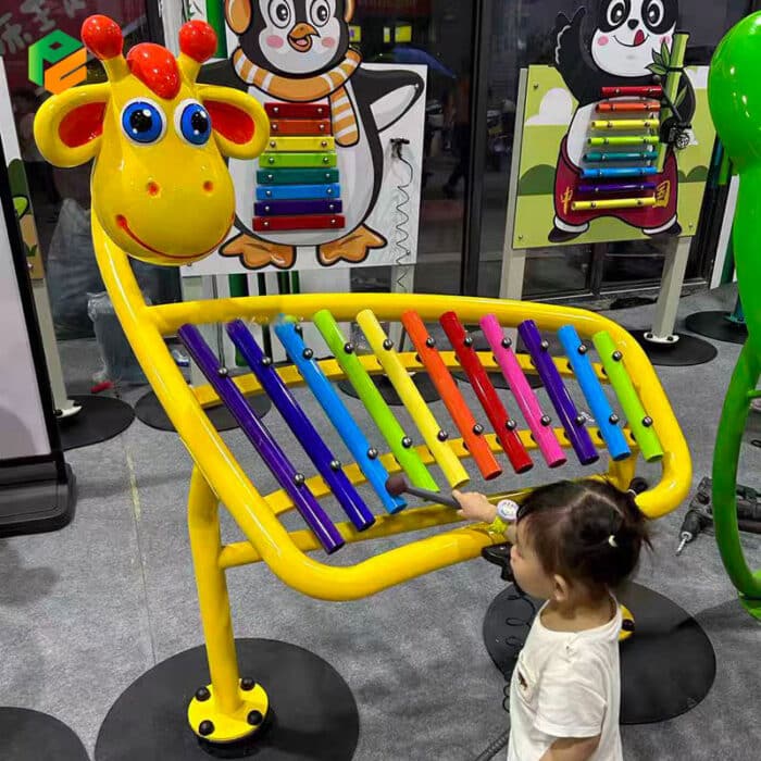 Kids Outdoor Musical Instruments with Giraffe Figure-3