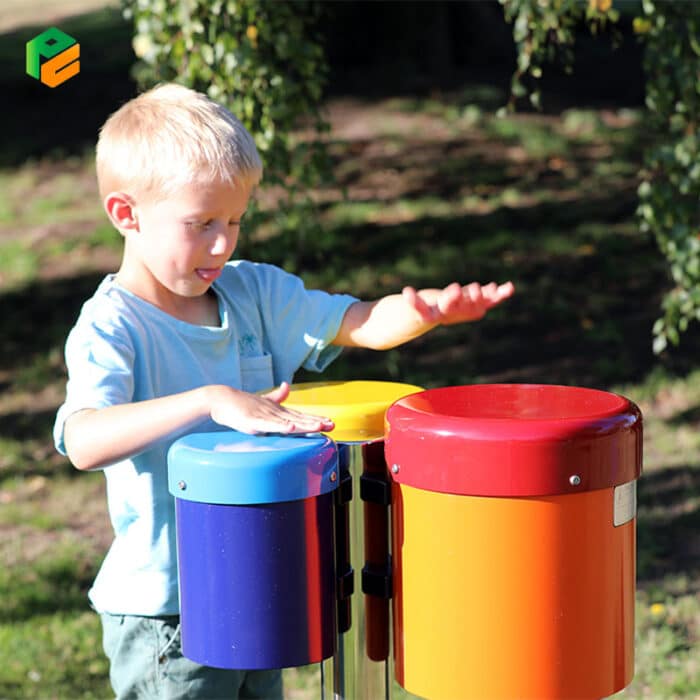 Playground Music Equipment Rainbow Bongos-2