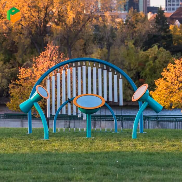 Set of Outdoor Bell Drums for Children-2