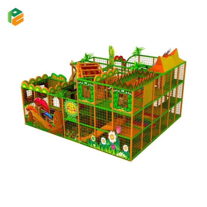 Forest Themed Large Indoor Soft Play Area for Children-3