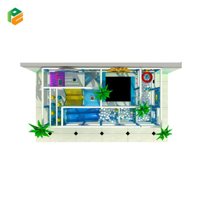 Indoor Jungle Gym with Ball Pit for Kindergarten-3
