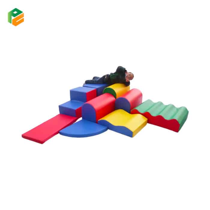 9-Piece Soft Foam Climbing Blocks for Indoor Play Area-2
