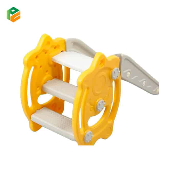 3 in 1 Kid Play Climber Slide Playset with Baketball Ring-4