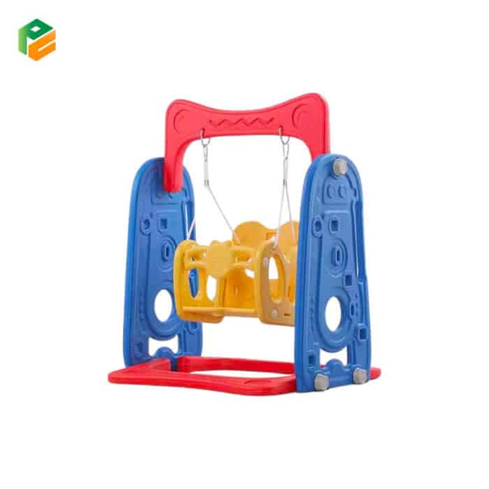 4 in 1 Toddler Slide and Swing Set with Basketball Hoop-3