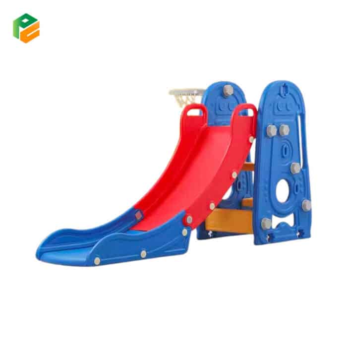 4 in 1 Toddler Slide and Swing Set with Basketball Hoop-4