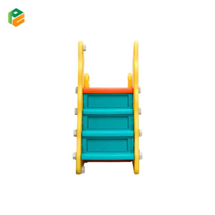 Children's Indoor Small Slide with Basketball Stand-3
