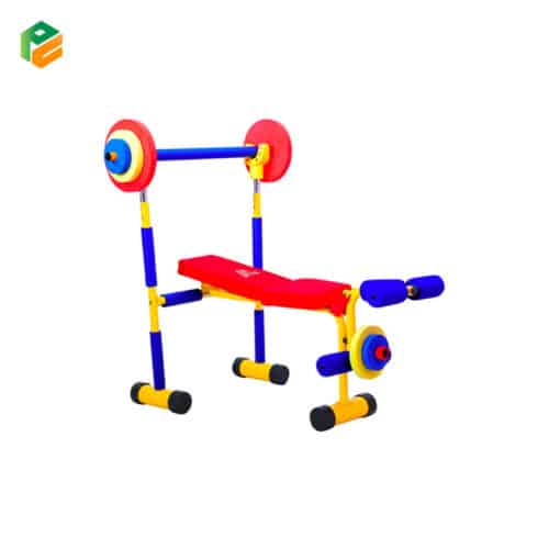 Indoor Fitness Equipment Kids Weight Bench with Barbell-1