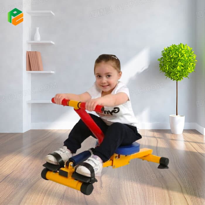 Kids' Indoor Fitness Equipment Mini Rowing Machine-4