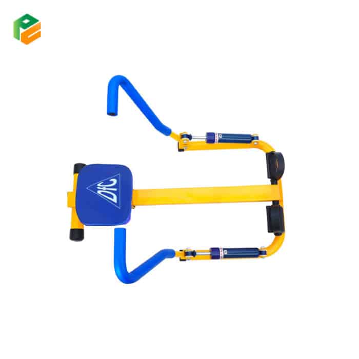 Kids Outdoor Training Equipment Double Track Rowing Machine-3