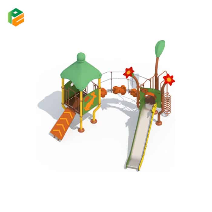 Modern Outdoor Climbing Jungle Gym with Slide-2