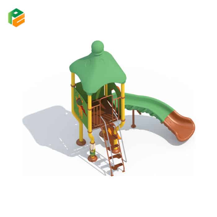 Outdoor Activity Sets with Curved Slide for Pakrs-2