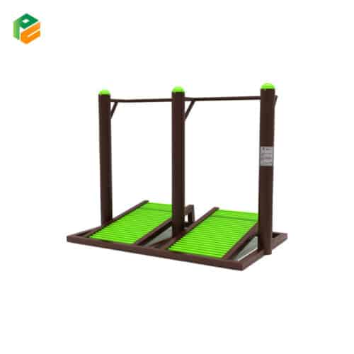 Outdoor Fitness Equipment 2-Person Roller Treadmill-1
