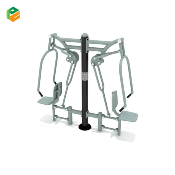 Outdoor Fitness Equipment Double Push Chairs for Adults-2