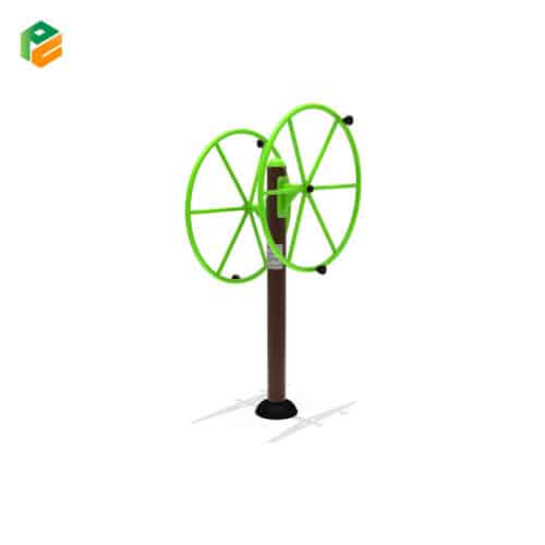 Outdoor Gym Equipment Big Shoulder Wheel for 2 Persons-1