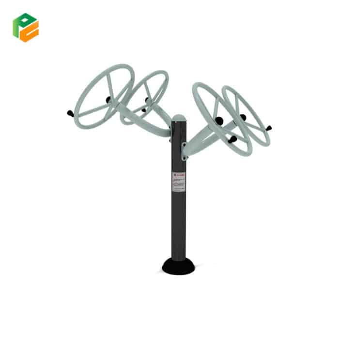 Outdoor Gym Equipment Tai Chi Wheels for Elderly People-2