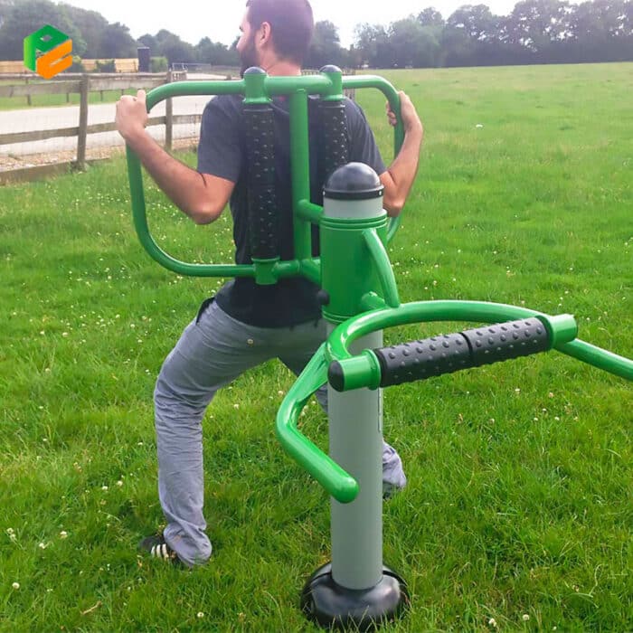 Outdoor Gym Equipment Waist and Back Massager-4