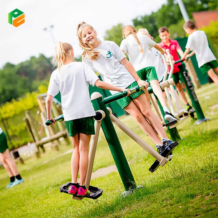 Outdoor PE Equipment Children's Air Skier for Schools-3