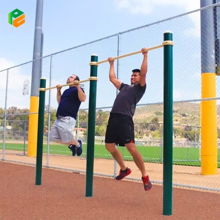 Outdoor Street Workout Equipment Horizontal Pull-Up Bars-3