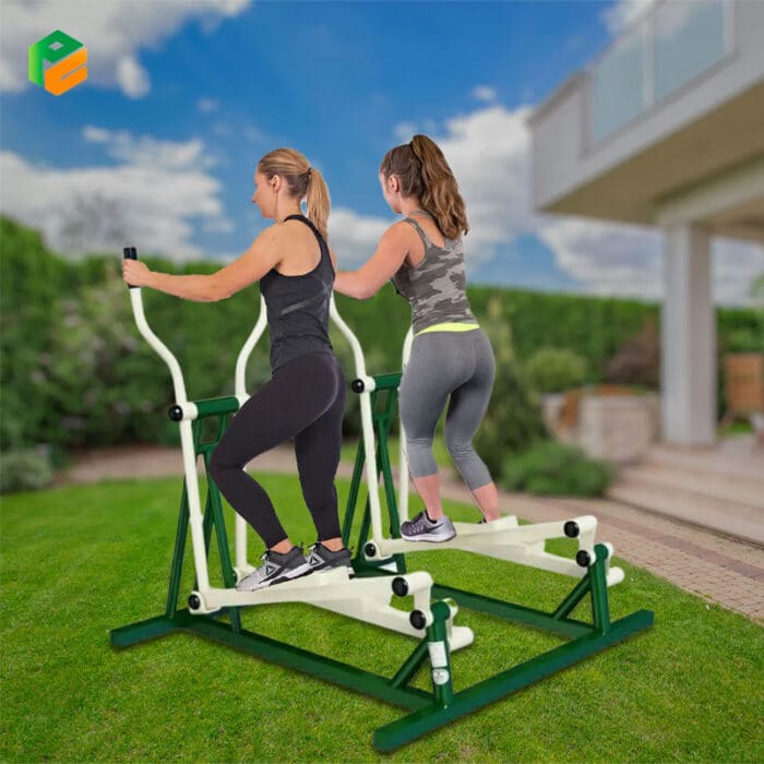Park Adult Fitness Equipment Double Elliptical Machine-3