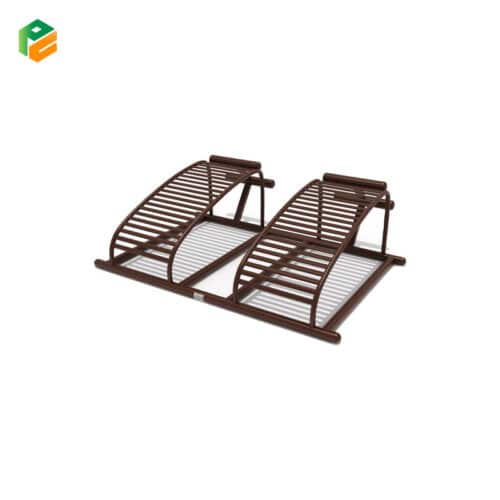 Park Fitness Equipment Double Sit-up Bench for All Ages-1