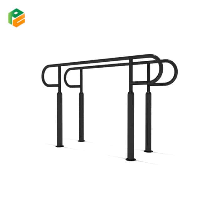 Public Park Gym Equipment Parallel Bars for All Ages-2