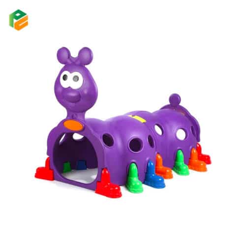 Purple Caterpillar Climbing Tunnel for Age 3-6 Kids-1