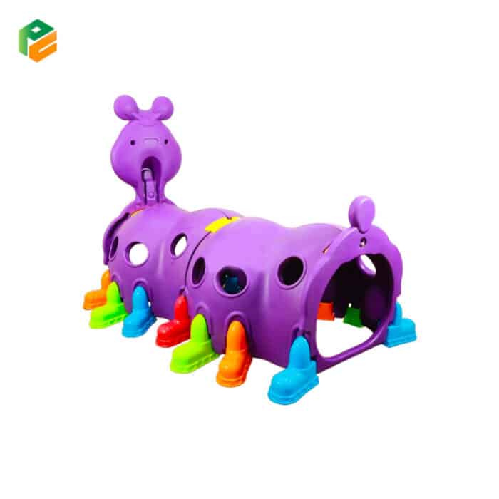 Purple Caterpillar Climbing Tunnel for Age 3-6 Kids-2