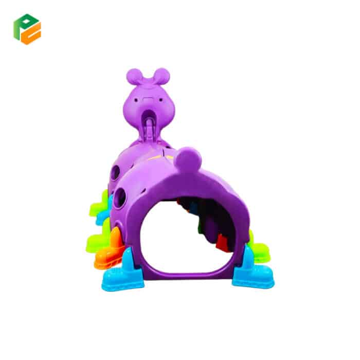 Purple Caterpillar Climbing Tunnel for Age 3-6 Kids-3