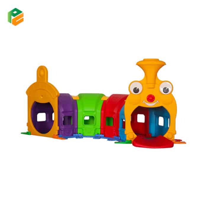 Train Tunnel Climb and Crawl Daycare Play Equipment for Kids-2