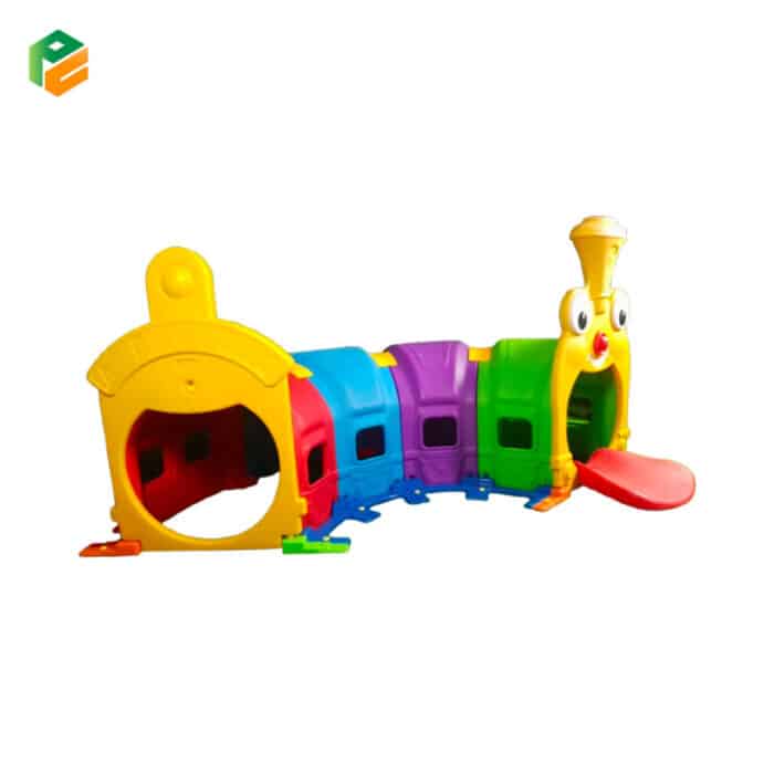 Train Tunnel Climb and Crawl Daycare Play Equipment for Kids-3