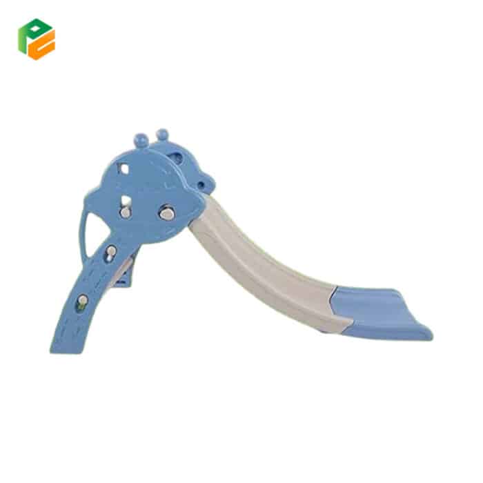 UFO Design Children Plastic Slide with Basketball Hoop-3