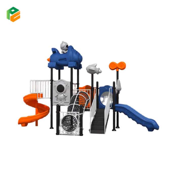 Newly Designed Children Playground Equipment with Net Tunnel-1