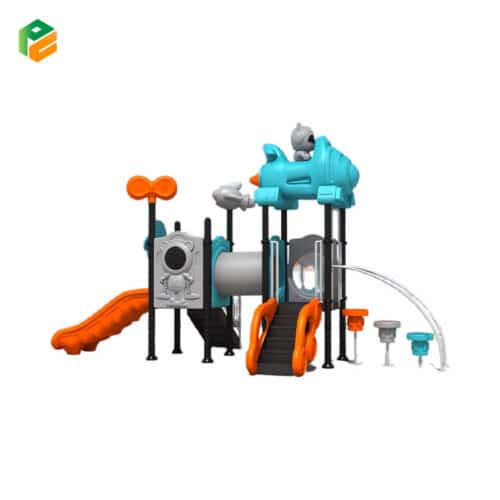 Spaced Themed Outdoor Play Equipment for Preschool-1